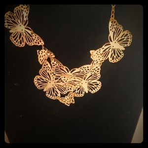 Necklace and earring butterfly set